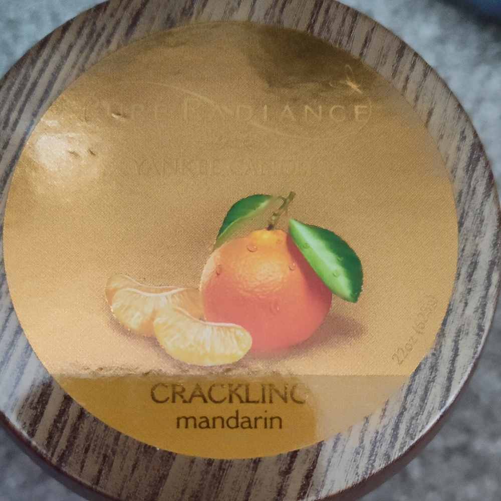 Yankee Candle Crackling Lumiwick in Soft Orange